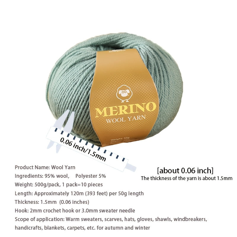 500g of high-quality wool yarn and 212g of medium fine camel hair yarn suitable for autumn and winter hand-knitted sweaters, scarves, hats, and warm clothes. Includes 1 large pack of wool