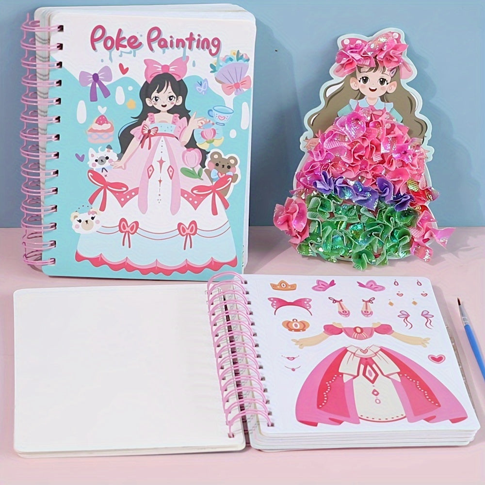 Princess sticker book with multiple creative activities for ages 4+.