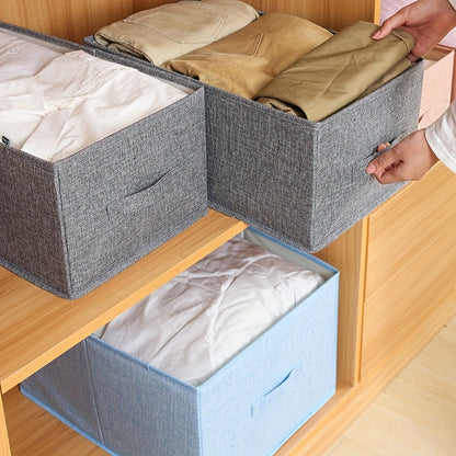 Foldable Drawer Storage Bag with Sturdy Handles, Washable Box for Clothes, Underwear, Towels, Books, Toys, Blankets - Space-Saving Storage Organizer for Travel, Closet, Bedroom, Home, Dorm.