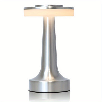 1pc Elegant Golden LED Table Lamp with Touch Control, 3-Level Brightness, USB Powered