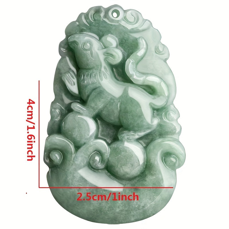 [Trendy Option] Embrace your Chinese zodiac with a gorgeous pendant made of natural stone. Pick from Rat, Ox, Tiger, Rabbit, Dragon, Snake, Horse, Sheep, Monkey, Chicken, Dog, or opt for a full set of Chinese zodiac pendants. Stay fashionable and stylish!