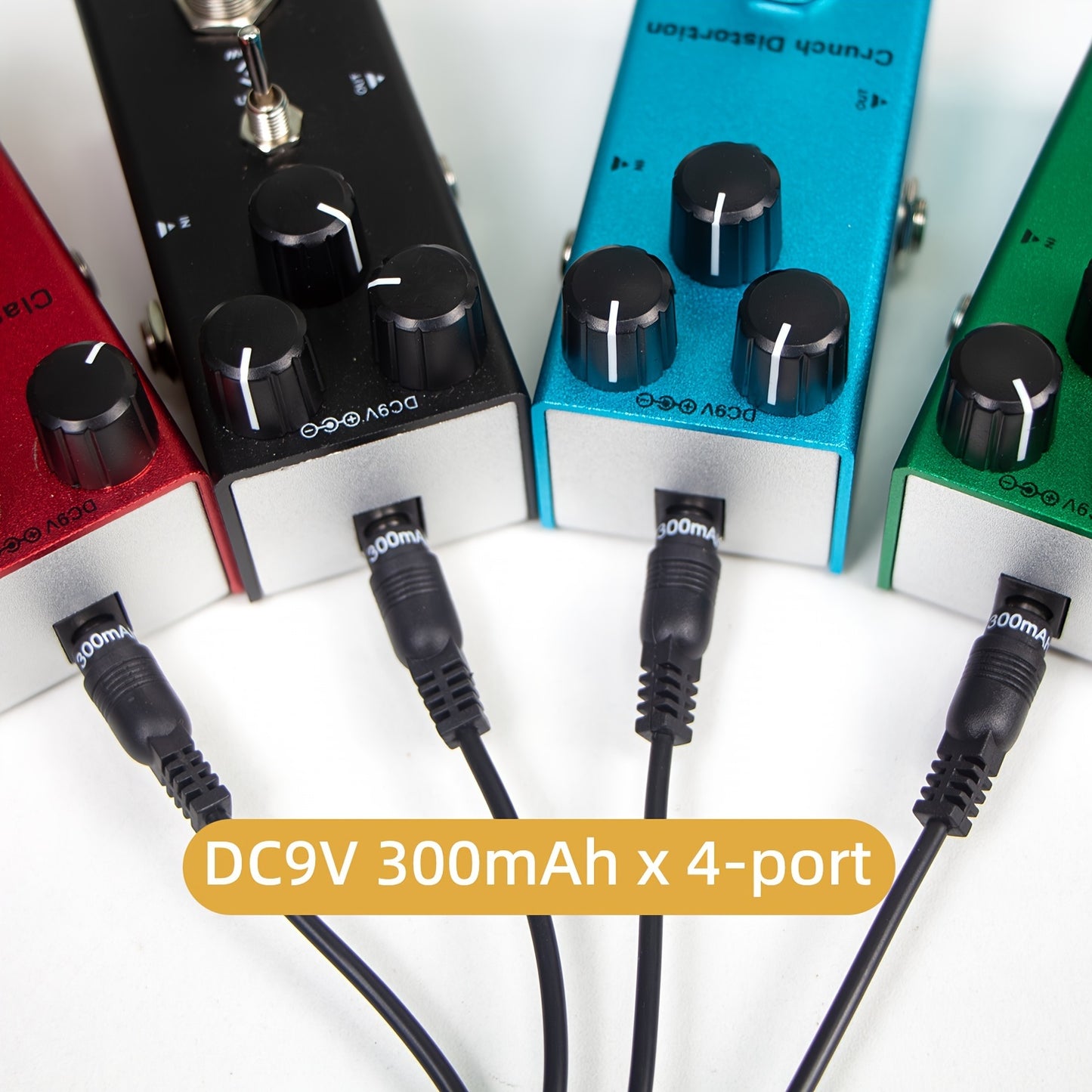 New Guitar Pedal Power Supply with 8 outputs and USB plug-in for 9V DC output.