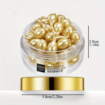 Vitamin E moisturizing essence capsules for nourishing and hydrating skin.