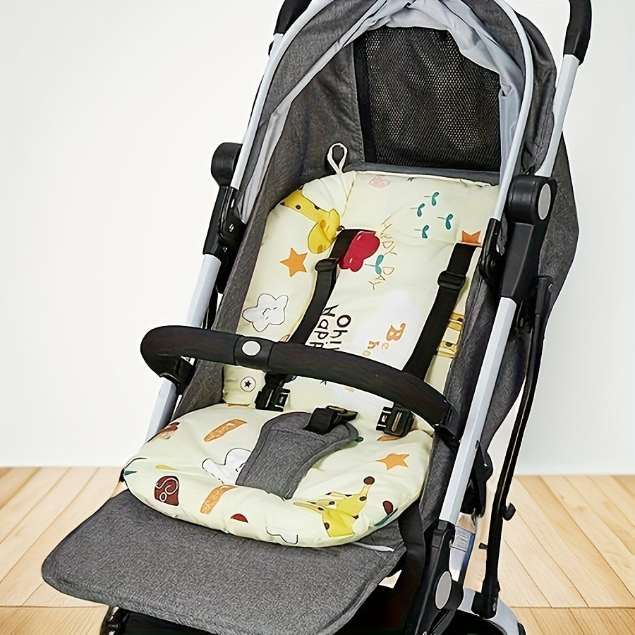 Cartoon Stroller Seat Cushion made with soft cotton pad for added comfort and support for your little one on the go.