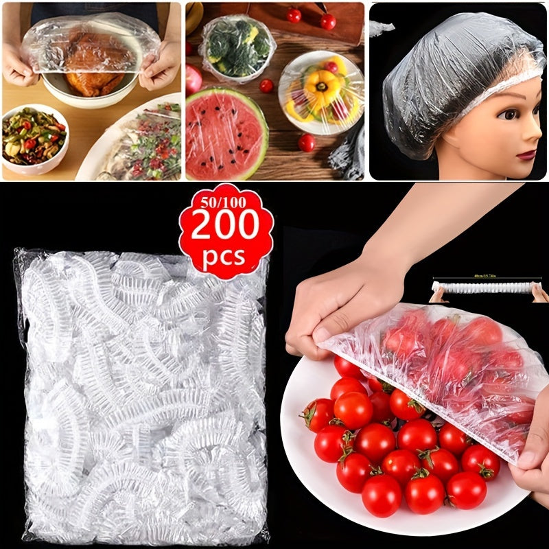 Disposable food grade fresh-keeping film, plastic cover for leftover food in the refrigerator, anti-odor and leak-proof.