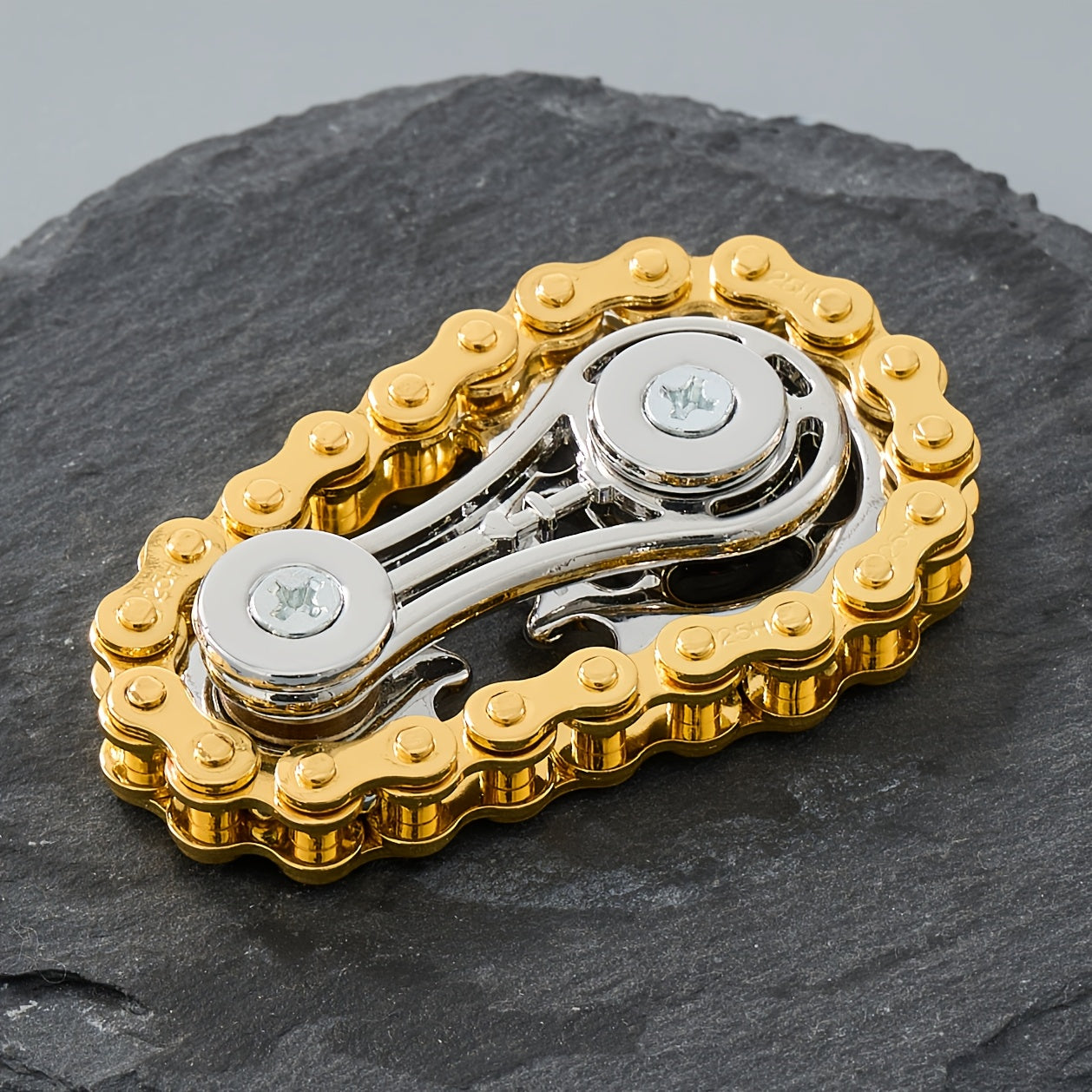 Sprockets Flywheel Metal Bike Chain Fidget Spinner for Adults