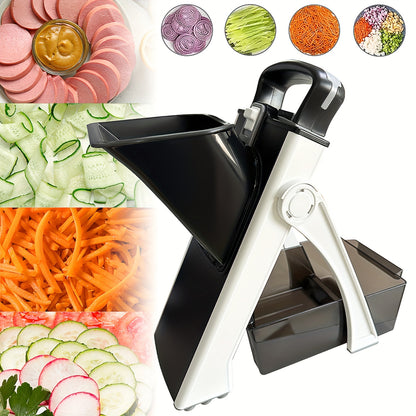 Adjustable safety slicer for vegetables, fruits, and more - perfect gift for mom