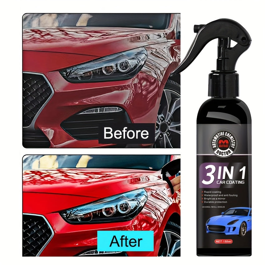 Universal Car Polish And Wax Kit, Suitable for White, Black, Red, Gray Colors, Anti-Scratch Shine Protection