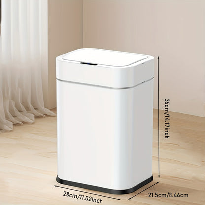 Fashionable high-end smart sensor trash can with large capacity, sealed odor-proof inner bucket and lid. Infrared sensor + kick automatic function. Suitable for various areas in the home