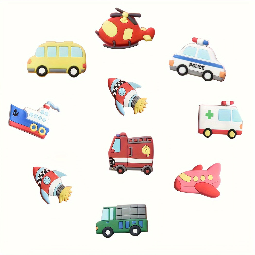 Small car and airplane fridge stickers for party and office decorations, kitchen whiteboards, lockers, and dishwasher. Also suitable for home decor and Christmas gifts.