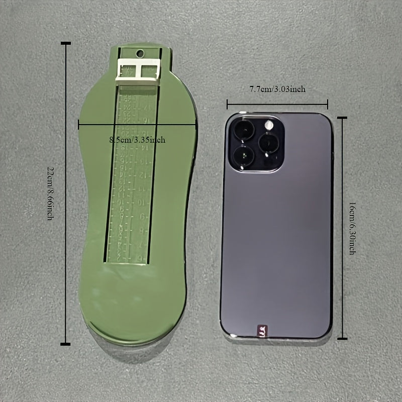 Baby foot measuring tool for shoes sizes.