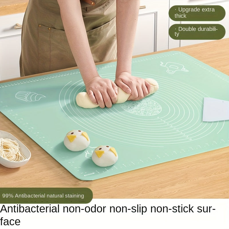 Silicone Pastry Mat - Non-Stick Baking Mat for Bread, Candy, Cookies and More! Kitchen Tools and Accessories for Home Baking.