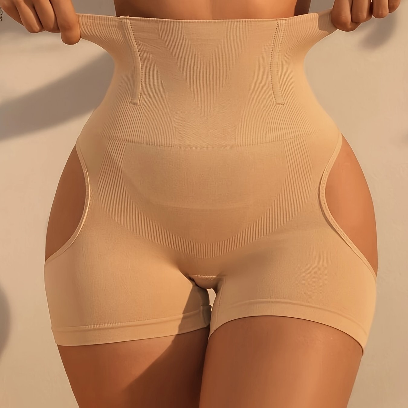 Tummy Control Pants with High Waist and Butt-Revealing Design