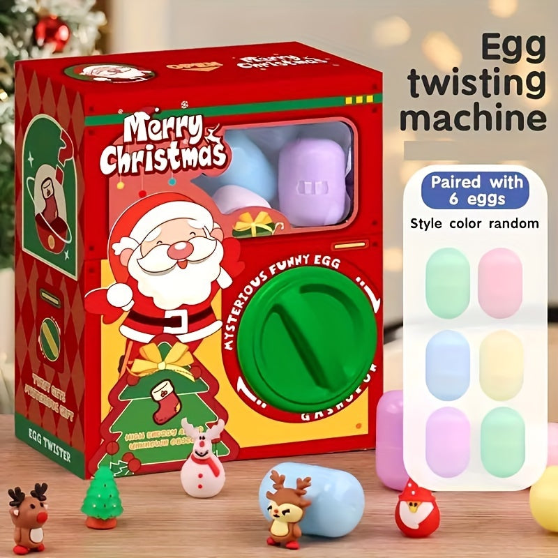 Christmas Gift Random 6 Eggs Gashapon Machine Toy - Ideal Present for Kids