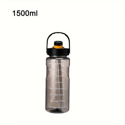 Durable, large capacity portable water bottle with straw for outdoor activities and travel.