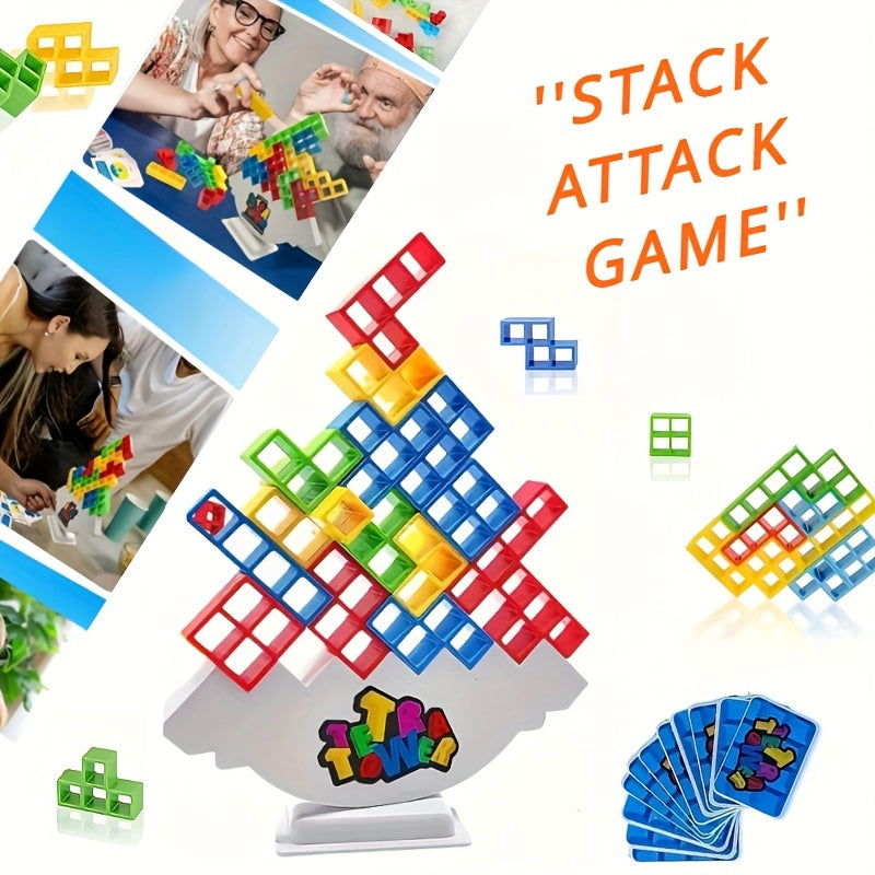 Fun stacking desktop toys for parties, family gatherings, and travel.