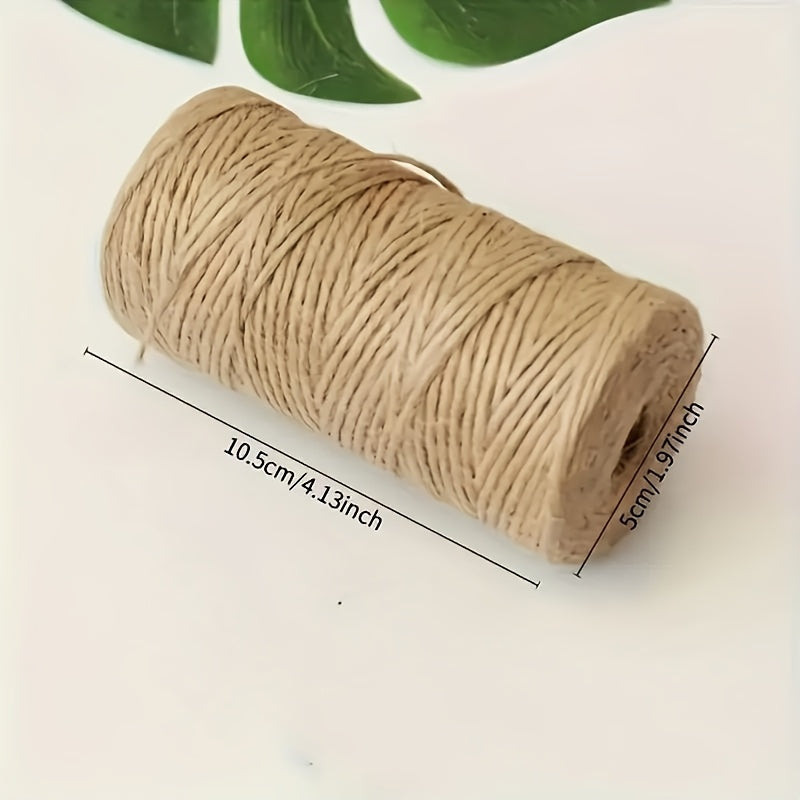 100.0meter Natural Jute Twine - Ideal for Gardening, Crafts, Decor, and Gifts