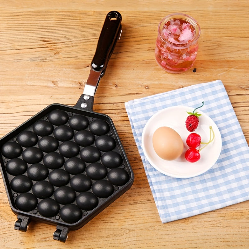 Non-Stick Aluminum Egg Waffle Pan - Ideal for Making Delicious Breakfasts and Kitchen Creations