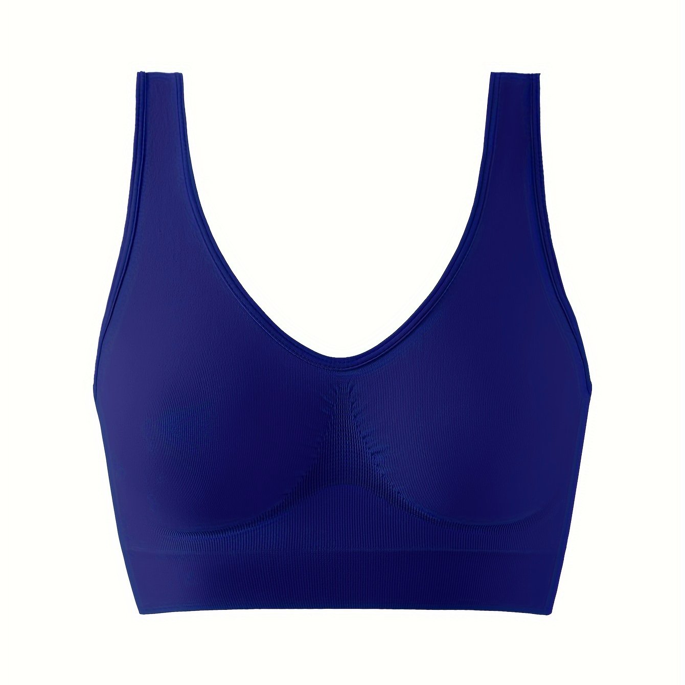 Full coverage wireless tank bra with seamless design, comfortable push-up style for women's lingerie and underwear.