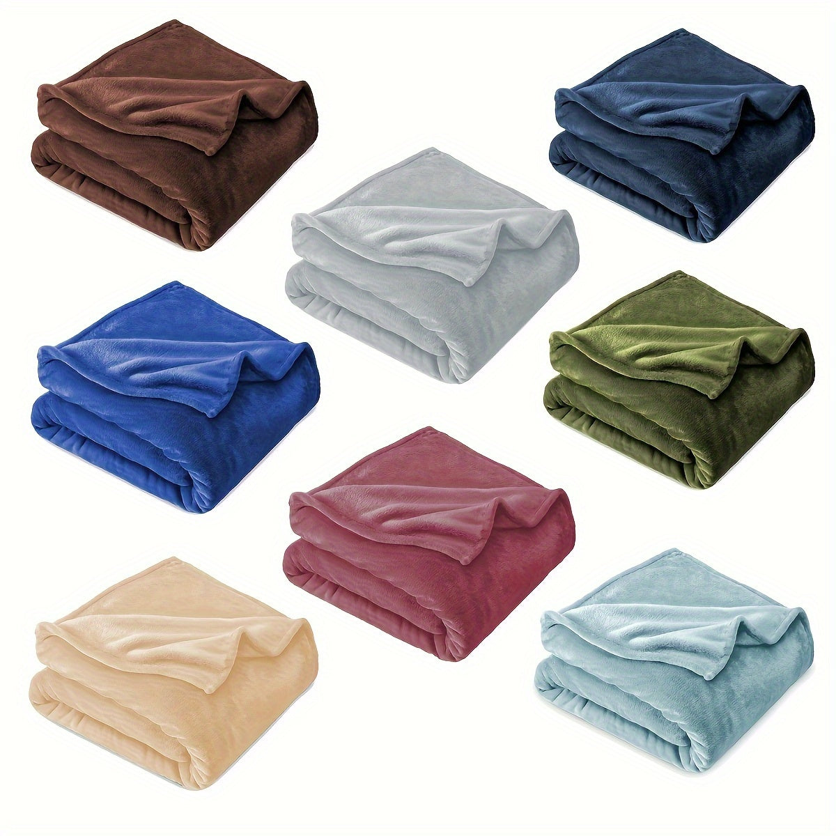 Solid Flannel Blanket, 200G, 1 piece