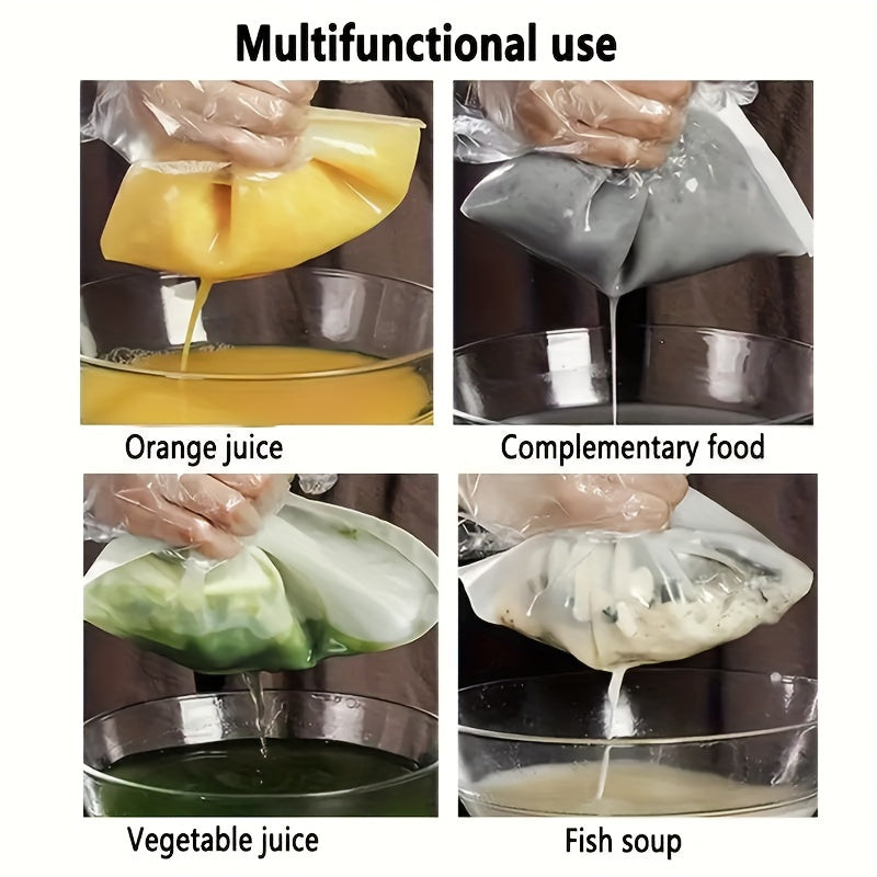 Два куска ультратонких многоразовых марлевых мешочка идеально подходят для орехового и соевого молока, обеспечивая точную фильтрацию с пищевой сеткой. Идеально подходит для холодного кофе и различных кухонных целей.