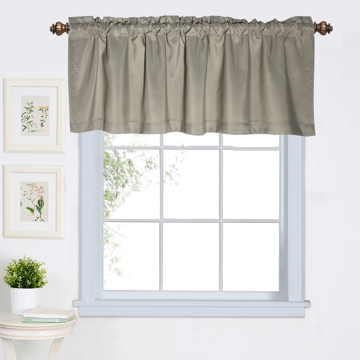 Single Coffee Half Curtain Door Curtain made of Plain Nylon