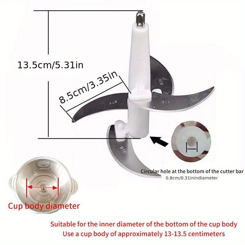 Replacement spare parts for electric meat grinder, including blade and food crusher processor. Suitable for  2L/3L/4L meat grinders. A useful addition to your kitchen tools and accessories.