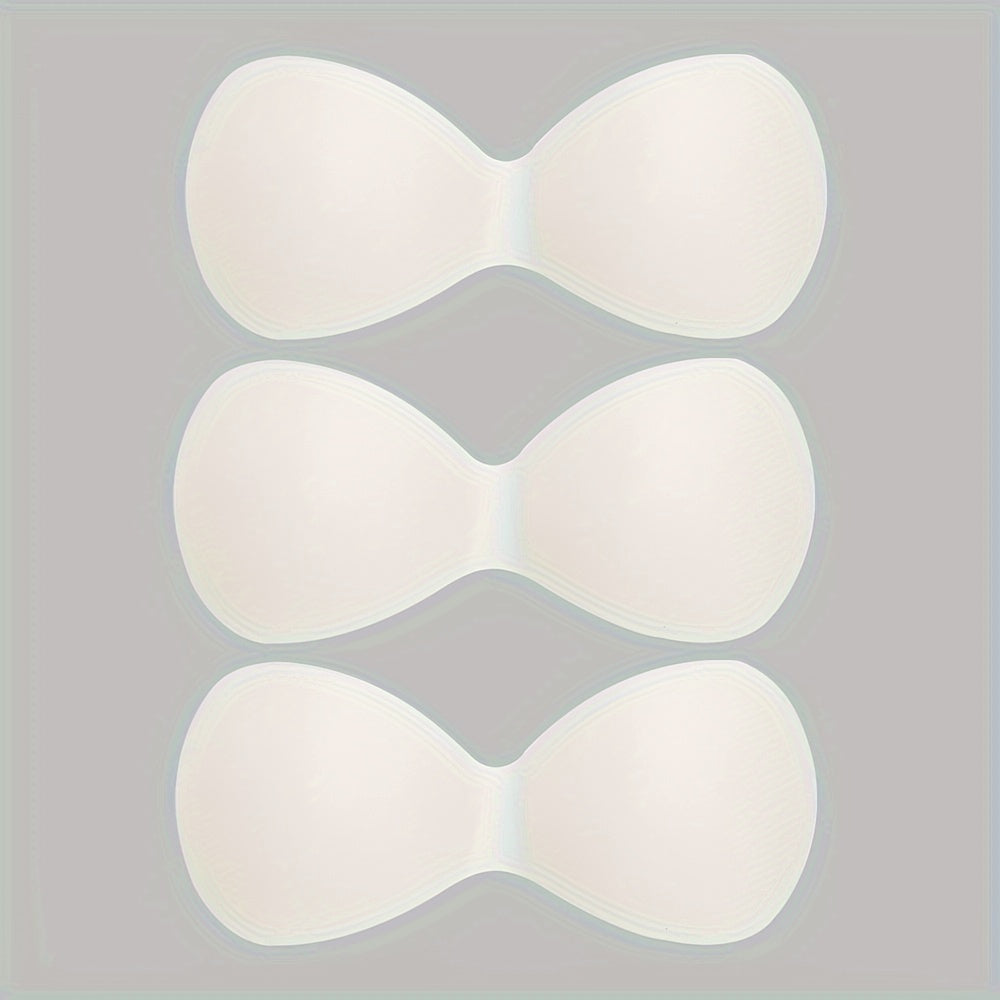 Set of 3 comfortable and breathable women's one-piece bra pads for underwear.