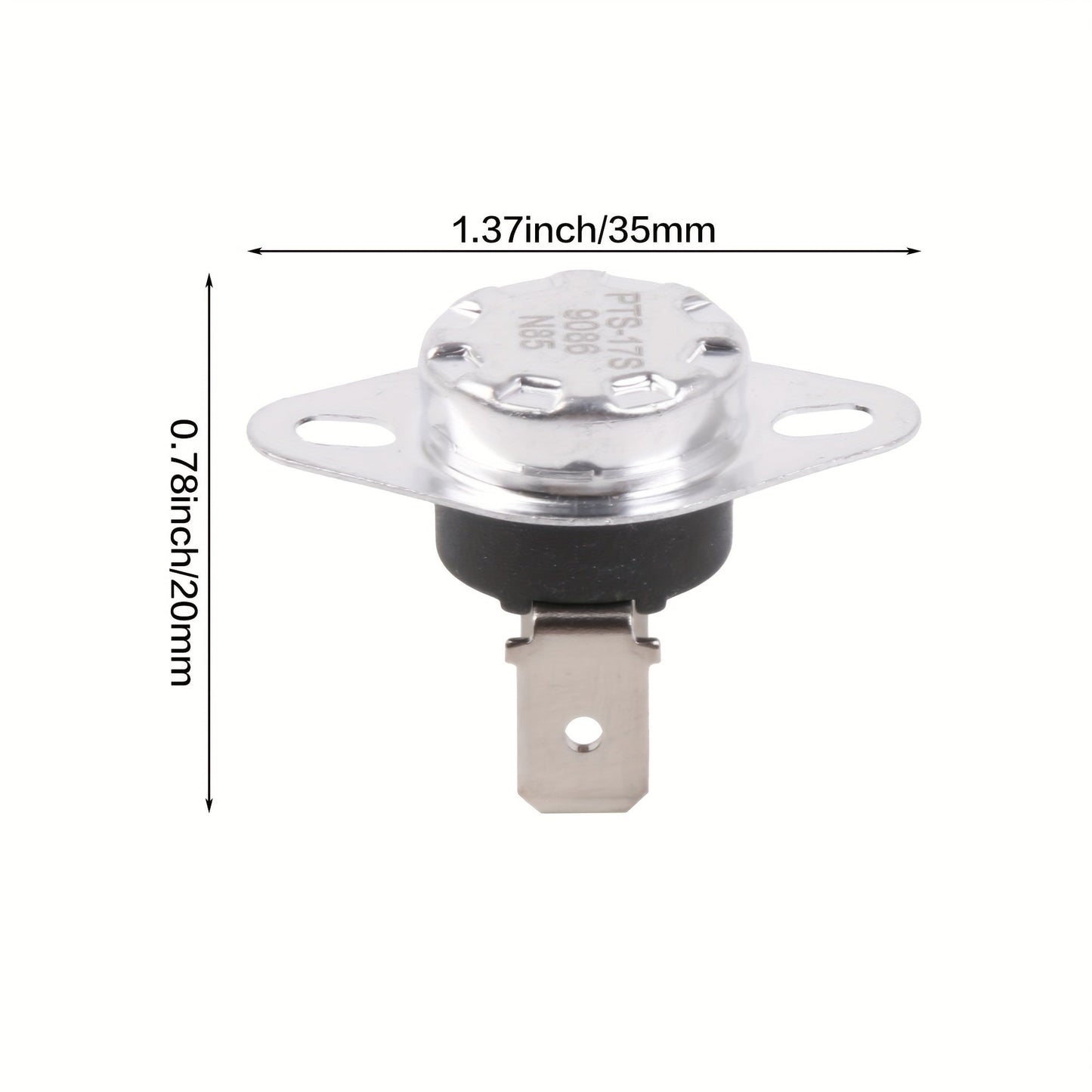 Two to three sets of dryer heater fuse thermistors DC47-00016A, comes in a pack of two, made of aluminum material. Ideal for cooking appliances, kitchen, and restaurant accessories.