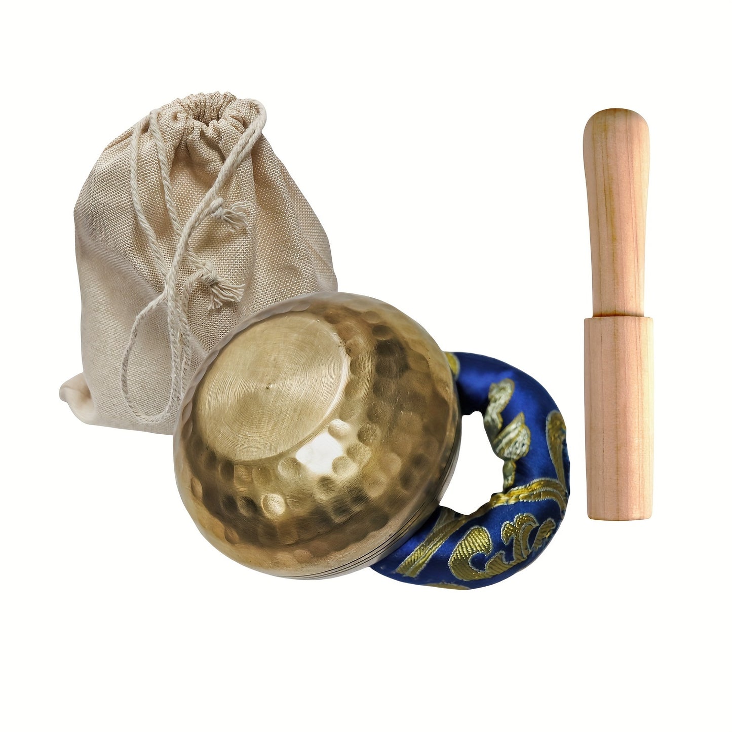 Handcrafted singing bowl set for meditation, yoga, chakra healing, and stress relief. Unique spiritual gifts for Eid Al-Adha.