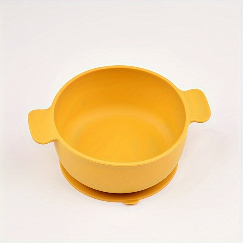 BPA-Free Silicone Feeding Bowl for Kids with Suction Cup - Safe for Microwave & Dishwasher, Ideal for Young Children