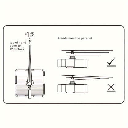 DIY Quartz Clock Kit includes clock movement, hands, and maintenance manual for home decoration.