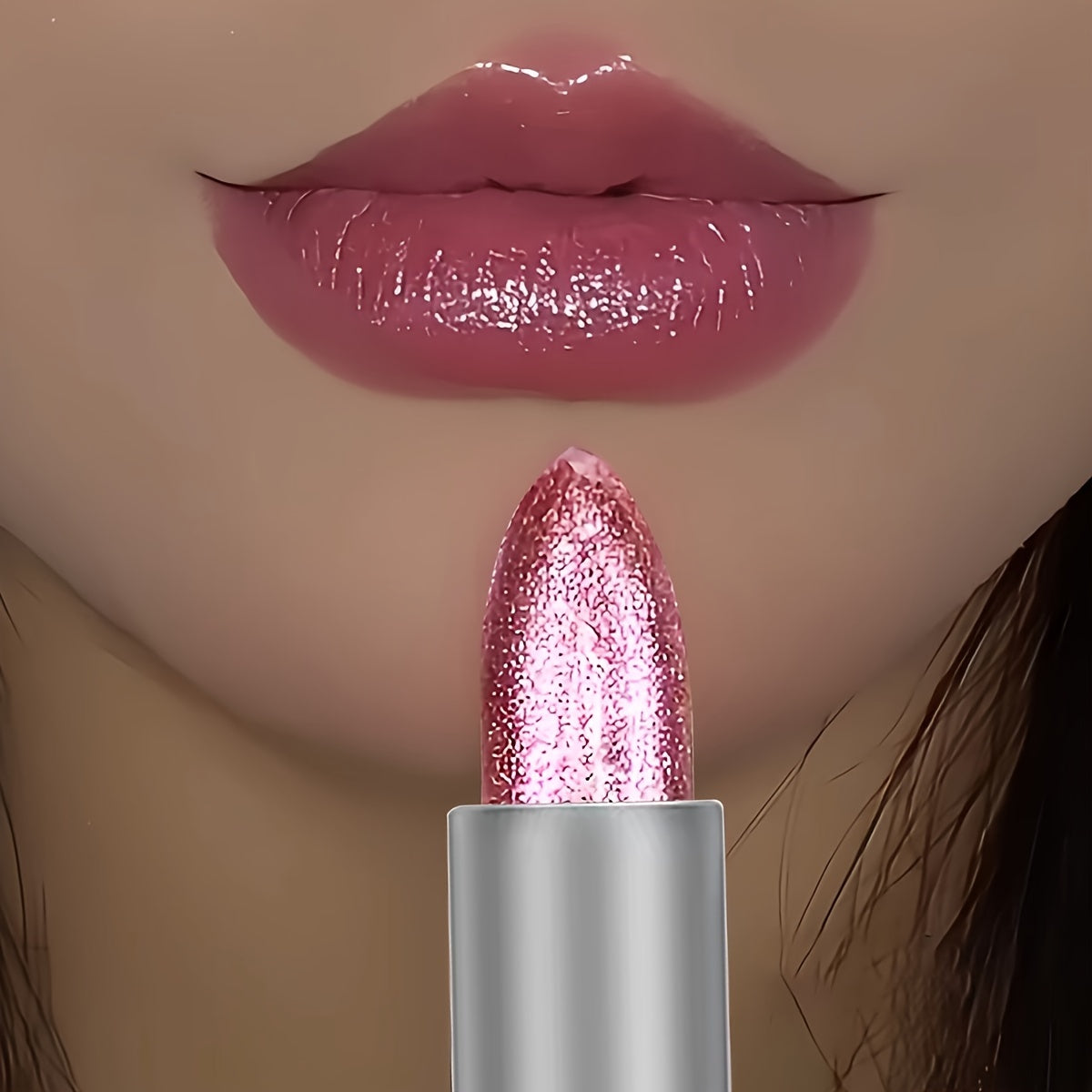 Sparkling purple tone, long-lasting glitter lipstick for combination skin adults in ≤100ml moisturizing jelly formula.