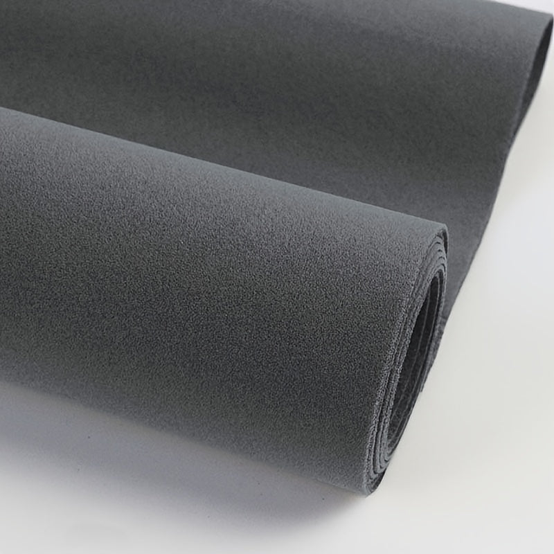 NBYohomoo Self-Adhesive Velvet Felt Sticker Roll - 1.2mm Thickness, Black & Red/Gray Options, Decorative Fabric for DIY Crafts, Jewelry Boxes, Car Interior Decoration, Paper Projects, DIY