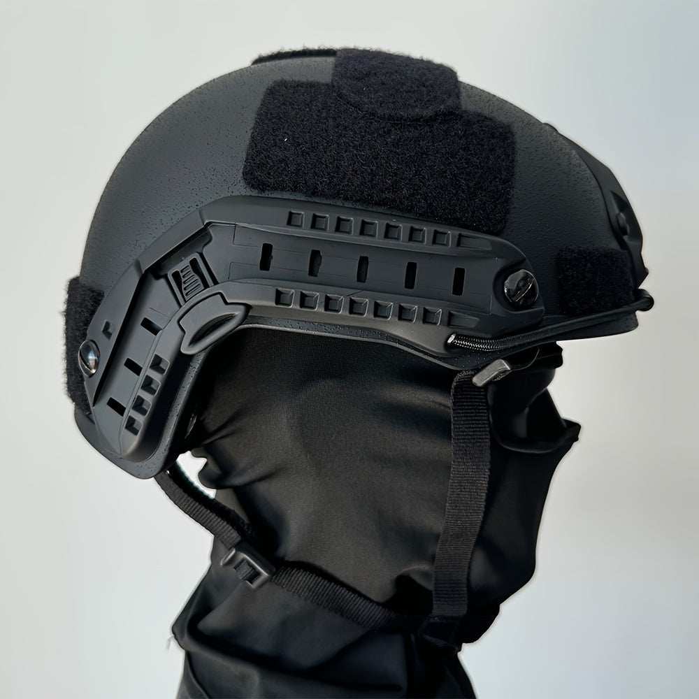 Tactical Helmet FRP with Accessory Rails & Adjustable Straps, 1 Piece of High-Protection Adventure Gear