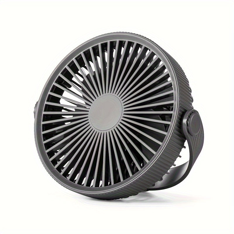 1 unit of a Portable Tripod Table Fan, featuring a High-Velocity USB Desk Fan made of durable ABS material. Its easy-to-carry design makes it perfect for both outdoor and home use.