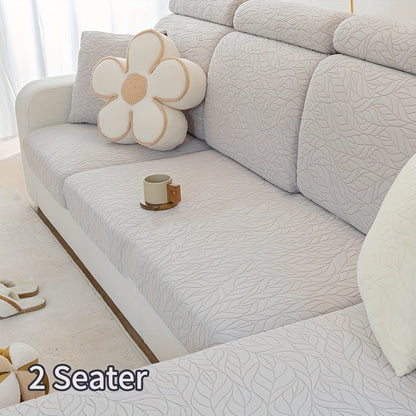 Jacquard stretch stain-resistant sofa slipcover, universal fit for all seasons, nonslip couch cover for home decor.