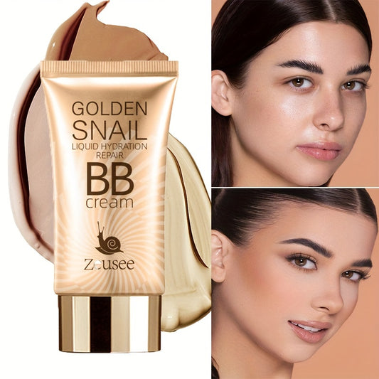 Golden Snail Liquid Hydration Repair BB Cream - Moisturizing Primer under 1 Fl Oz, Multi-Tone Coverage Cream.