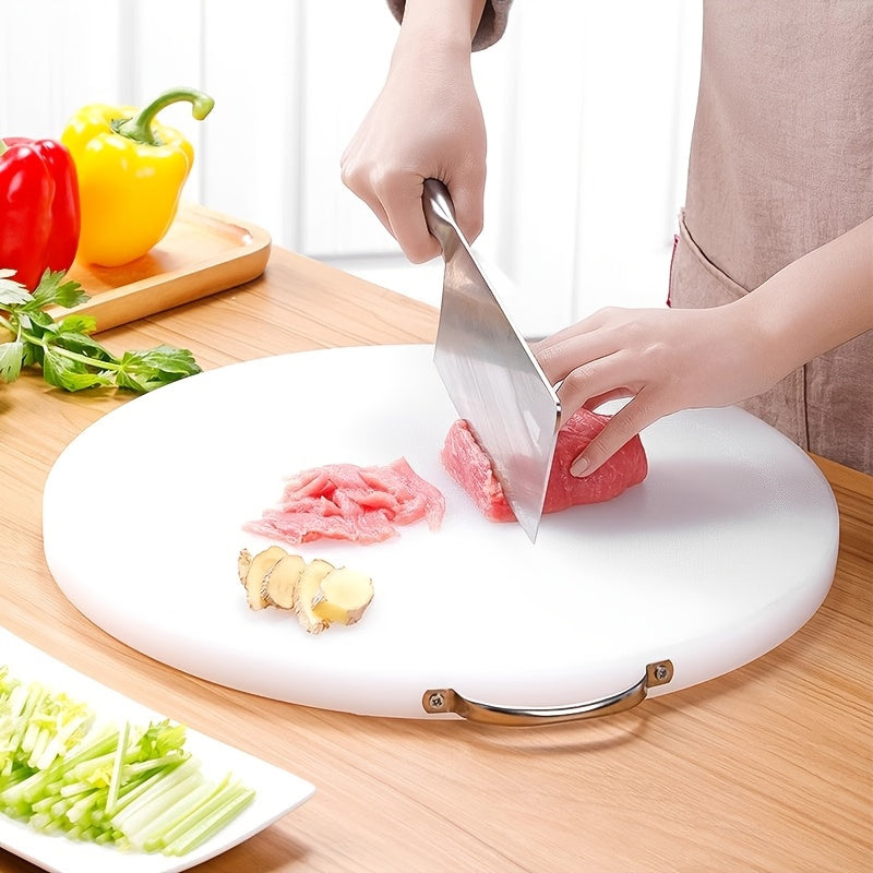 1 piece of plastic chopping board suitable for cutting meat, cheese, bread, vegetables, and fruits. Perfect for use in homes, dormitories, and kitchens. Great as a gift for family members.