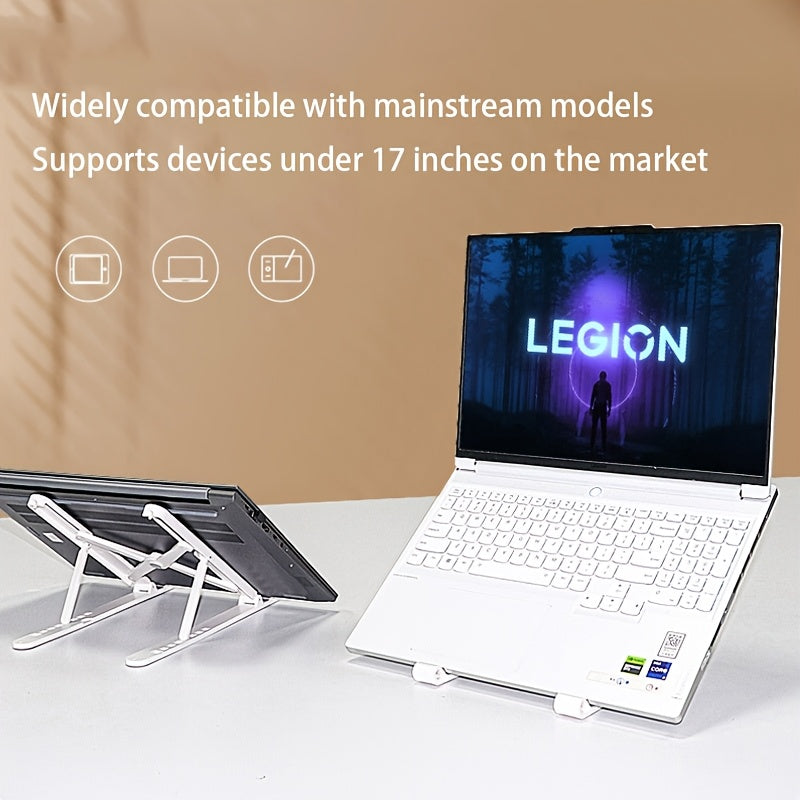 Stay cool with the 1pc Lenovo Xiao New X1 Laptop Cooling Stand. This lightweight and portable stand features a foldable design for easy transport and storage. The manual adjustable height allows for customizable comfort. Made of durable plastic material