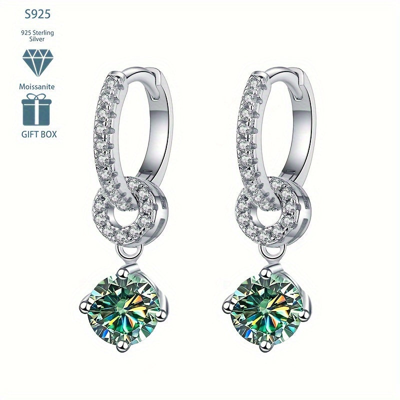 These beautiful Tancise Earrings are crafted from 925 Sterling Silver and feature stunning Moissanite Drops in 5 vibrant colors. Perfect for both everyday wear and special occasions, these earrings make a thoughtful gift for those born in December.