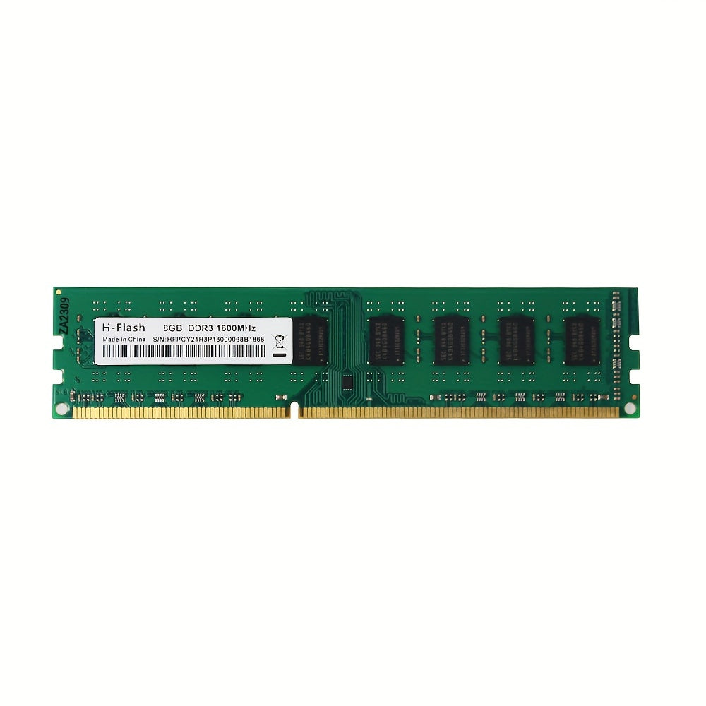 Upgrade your desktop PC with a 8GB high-speed DDR3 1600MHz memory stick for fast data transfer and enhanced performance on most motherboards.