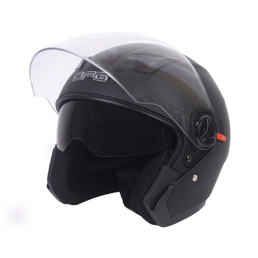 A unisex stylish motorcycle helmet for year-round head protection.