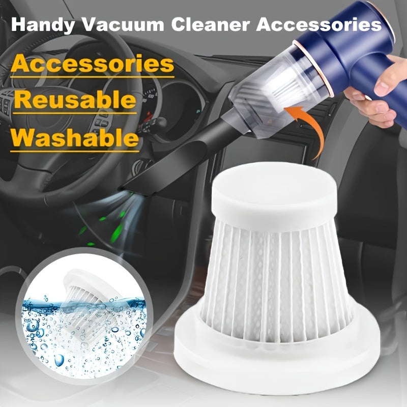 1/3/5pcs Multi-Purpose Car Vacuum Filter - Durable, Washable, Reusable - Boosts Suction Power, Improves Handheld Vacuum Performance