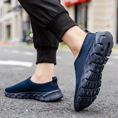 Men's Slip On Casual Shoes with Non Slip and Shock Absorption for All Seasons Outdoor Activities.