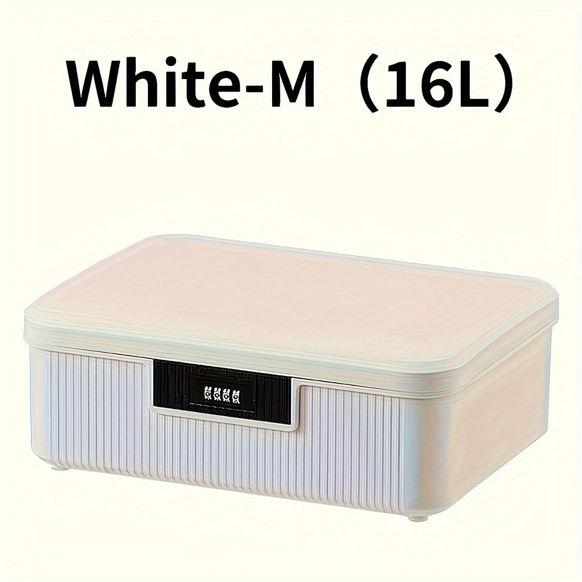 Lockable storage box for valuables, documents, and passwords - perfect for home, office, or dorm.