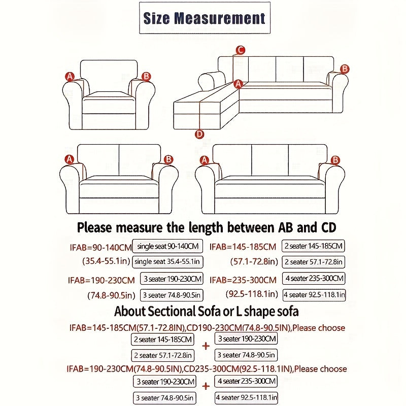 Modern printed sofa slipcover with elastic closure, made of 95% polyester and 5% spandex. Machine washable with active printing and stitched craftsmanship. Fits armchairs to sectional sofas, weighing 100-120gsm fabric.