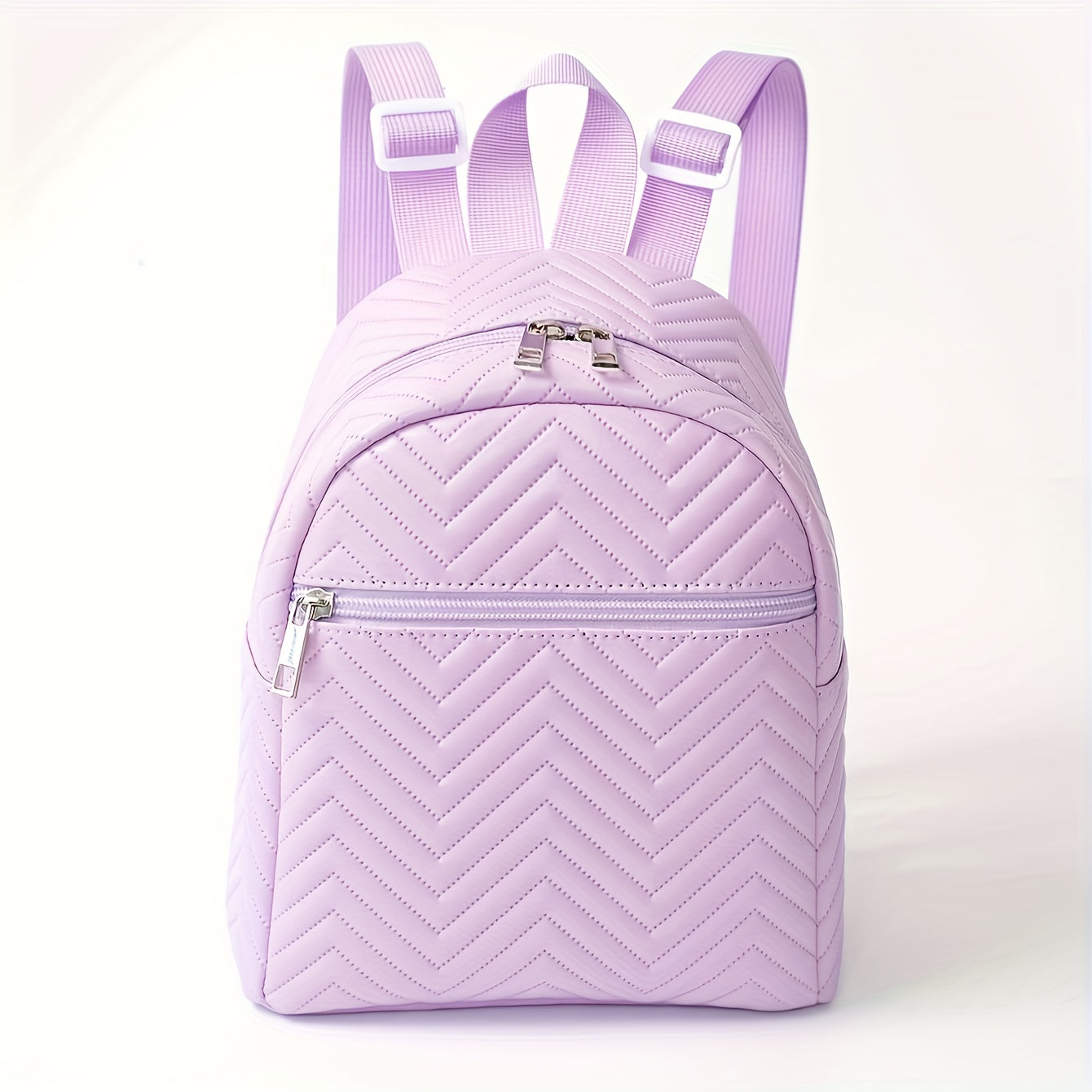 Women's Wavy Pattern Backpack with Large Capacity, Trendy and Casual for Traveling, Hiking, or as a Baby Diaper Bag