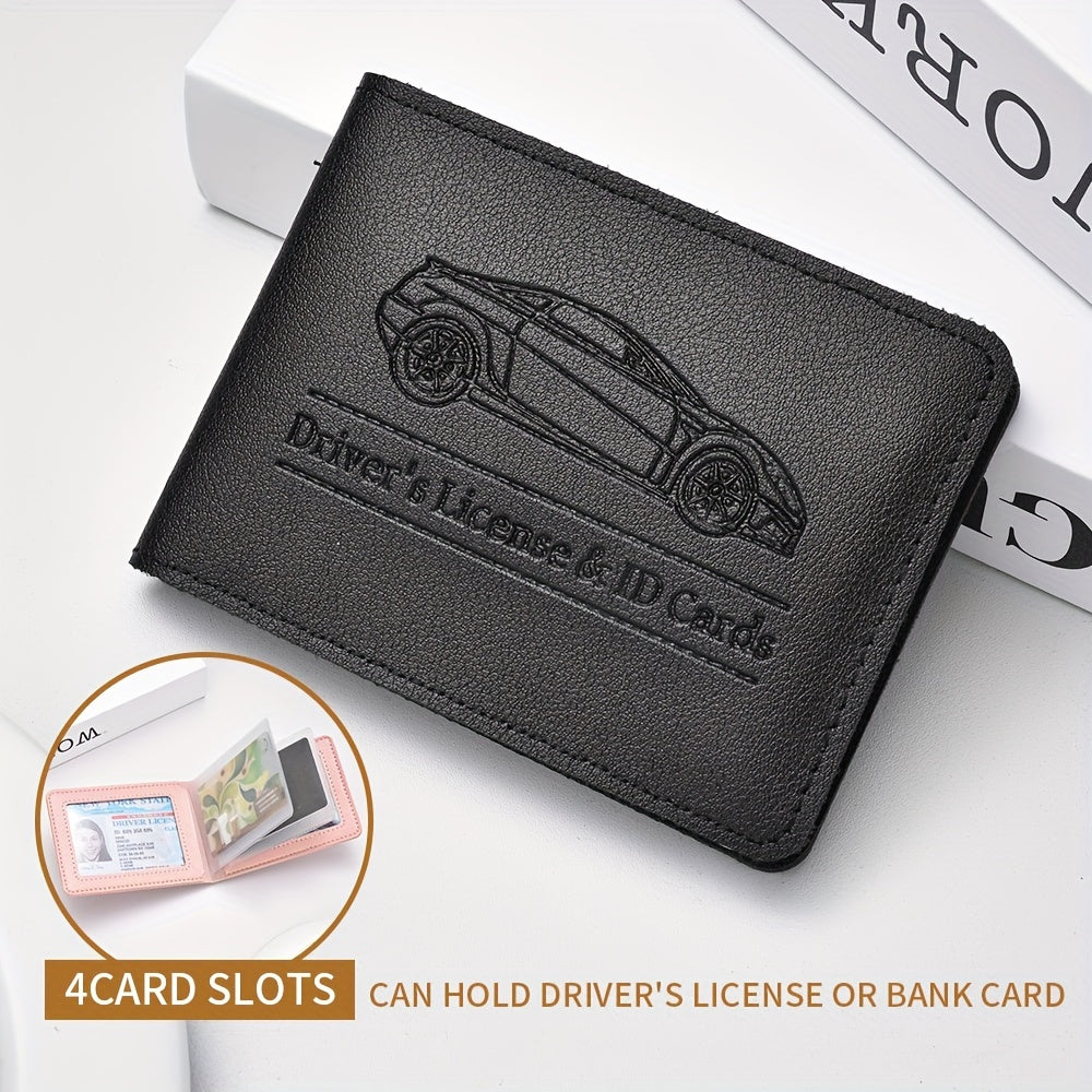 Stylish and lightweight cardholder designed to hold credit cards, driver's licenses, and ID cards for everyday use.