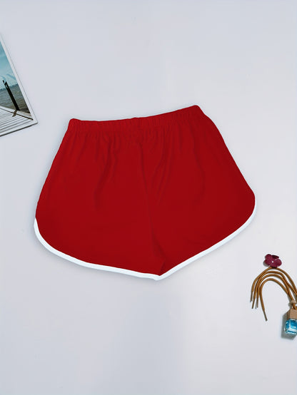 Soft and comfy women's sleep shorts with elastic waistband - perfect for casual loungewear.